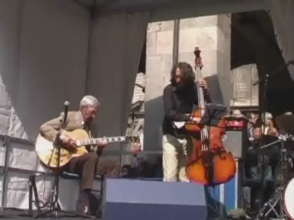 Concerto MITO-Break in Jazz in piazza Mercanti a Milano il 18 Settembre 2008 con Alberto Gurrisi, Mattia Magatelli e Riccardo Tosi